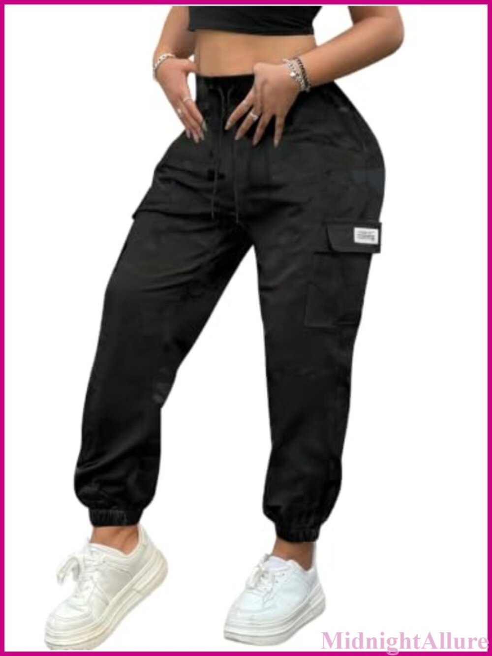 Women's Lightweight Quick-Dry Camo Cargo Pants Utility Outdoor Hiking